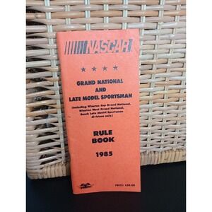NASCAR Grand National And Late Model Sportsman Rule Book 1985